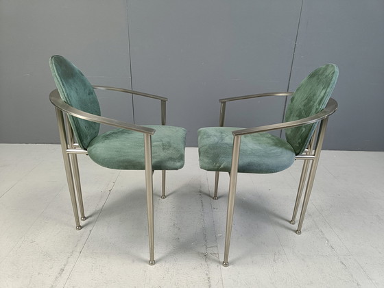 Image 1 of Set Of 6 Dining Chairs By Belgochrom, 1980S