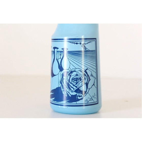 Image 1 of Vintage colored glass liquor bottle by Salvador Dali for Rosso Antico Ltd, 1970