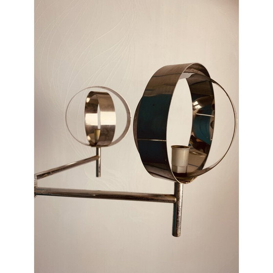 Image 1 of Lampadario cromato vintage con 5 sfere