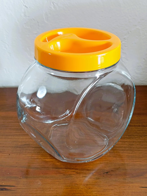 Glass jar 70's