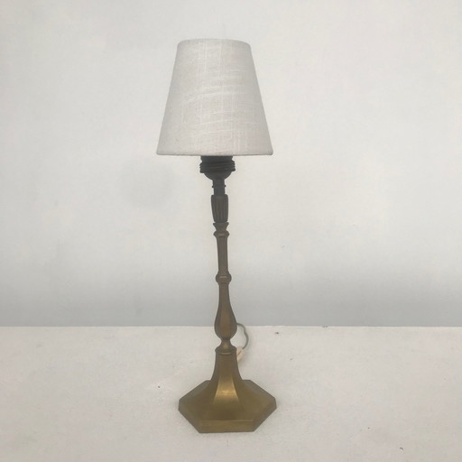 Copper Table Lamp From Around 1920