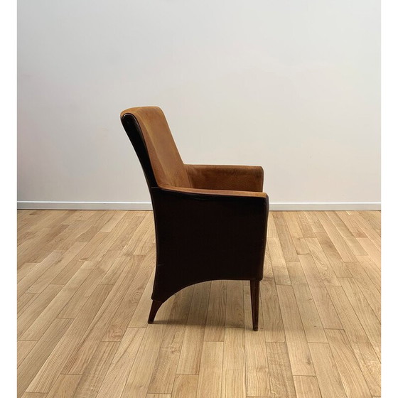 Image 1 of Vintage armchair in wood and velvet