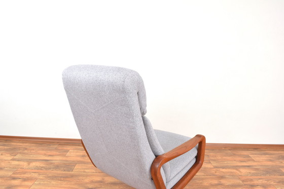 Image 1 of Mid-Century Danish Teak Swivel Office Chair, 1960S.