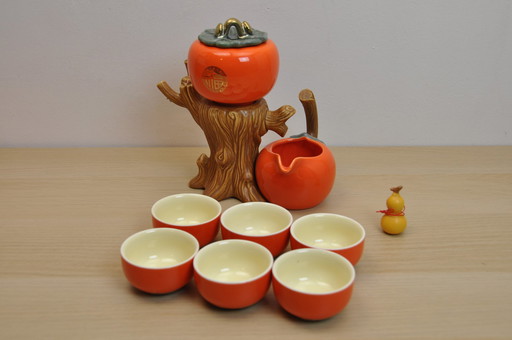 Persimmon automatic tea set