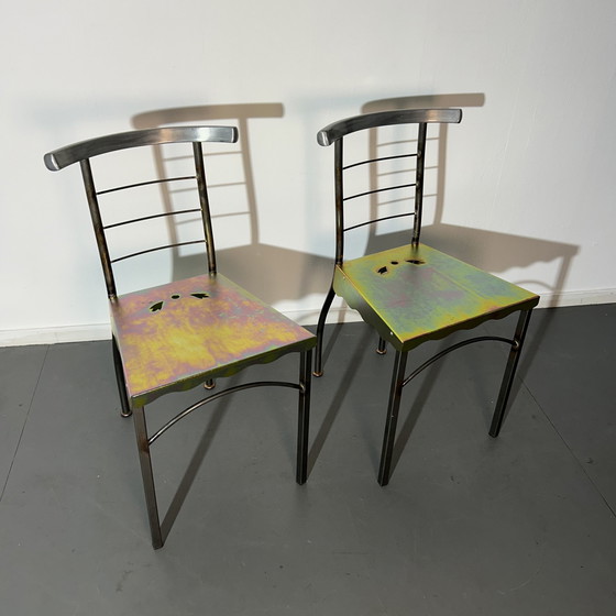 Image 1 of Bloomingdales table with chairs '1980'