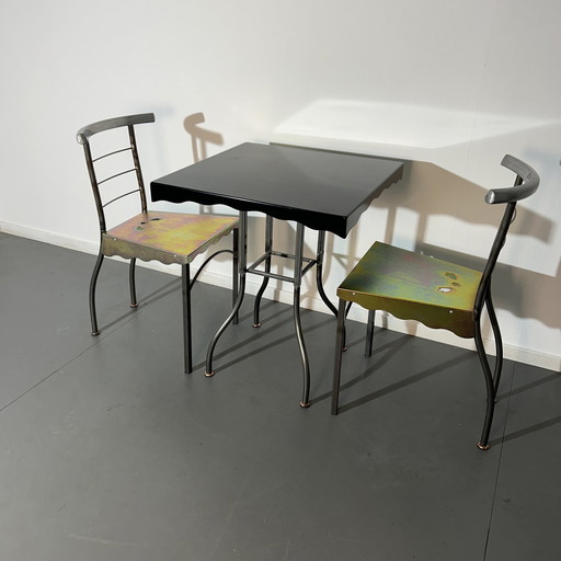 Bloomingdales table with chairs '1980'