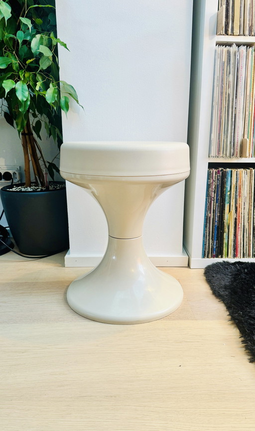 West Germany Beige Side Table