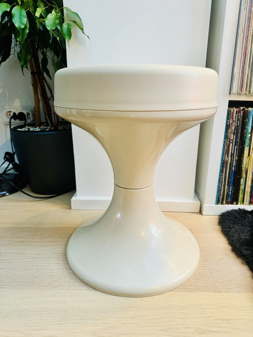 West Germany Beige Side Table