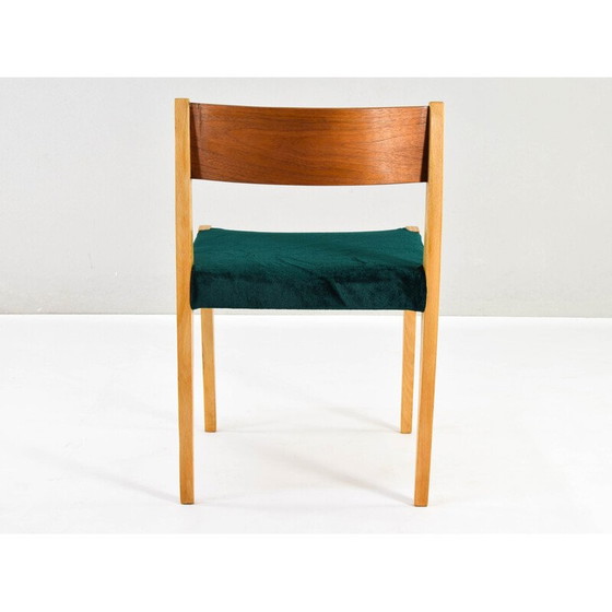 Image 1 of Set of 4 vintage teak and beech chairs, 1960