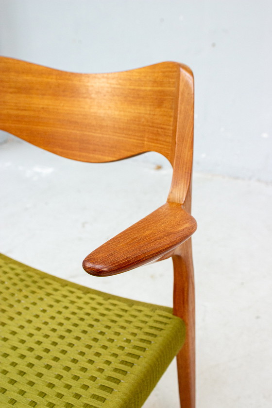 Image 1 of 6x Niels O. Möller No. 55/71 Danish Teak Chairs Vintage