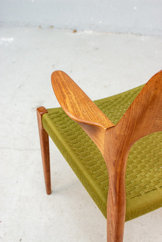 Image 1 of 6x Niels O. Möller No. 55/71 Danish Teak Chairs Vintage