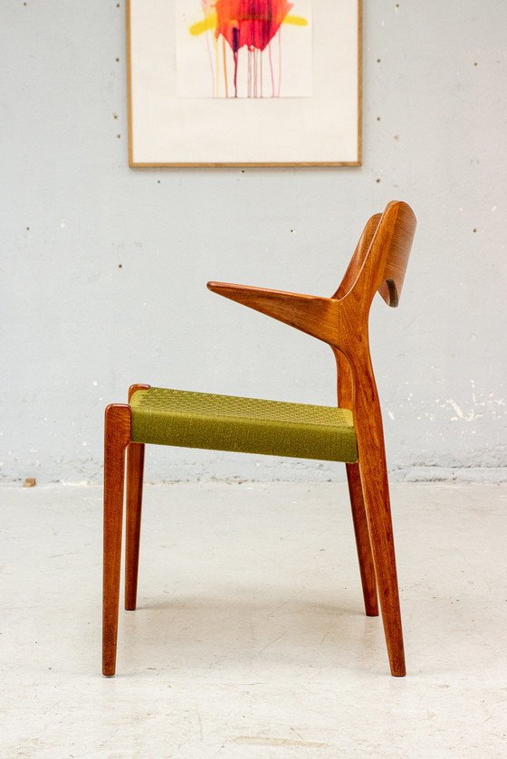 Image 1 of 6x Niels O. Möller No. 55/71 Danish Teak Chairs Vintage