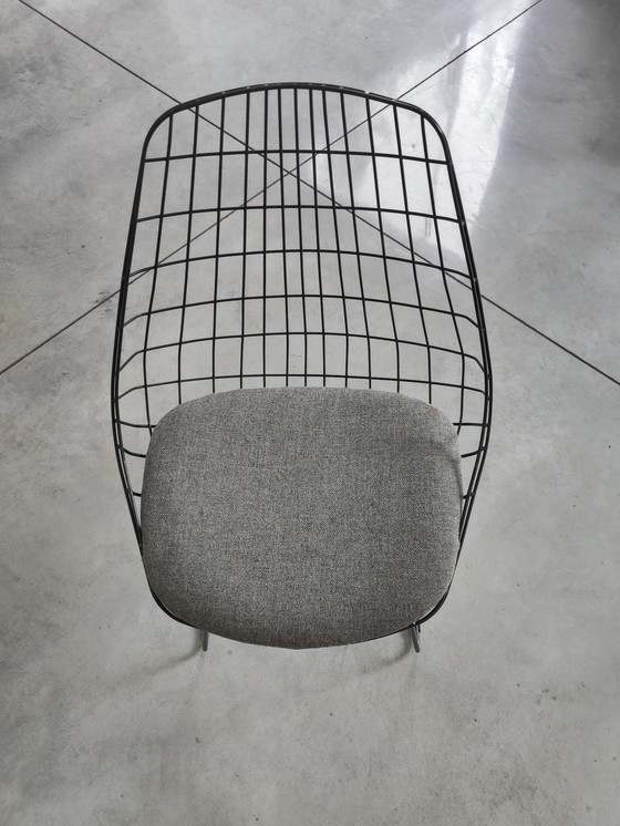 Image 1 of 6x Pastoe 'Sm05' Black Wire Chair By Cees Braakman