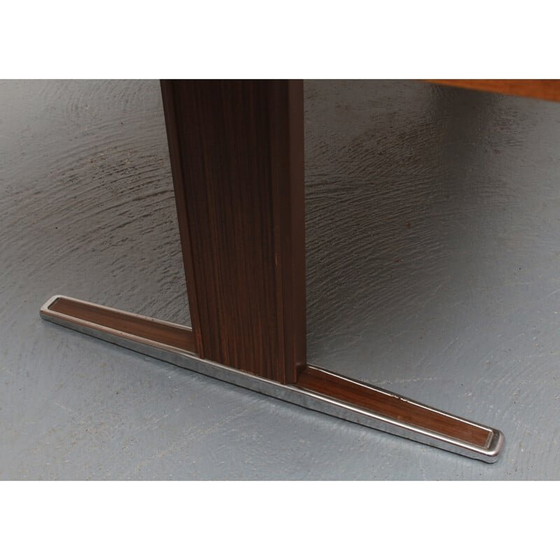 Image 1 of Tavolino da caffè vintage regolabile in altezza con intarsi, anni '60