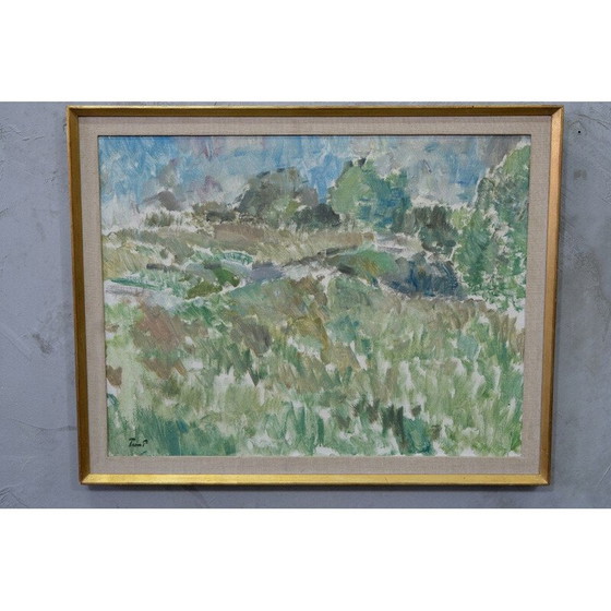 Image 1 of Vintage "Ture Pettersson" Swedish painting, 1960s