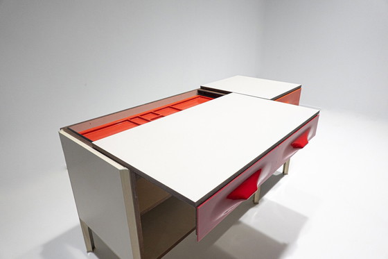 Image 1 of Mid-Century Modern Desk With Sliding Top By Raymond Loewy, 1960S