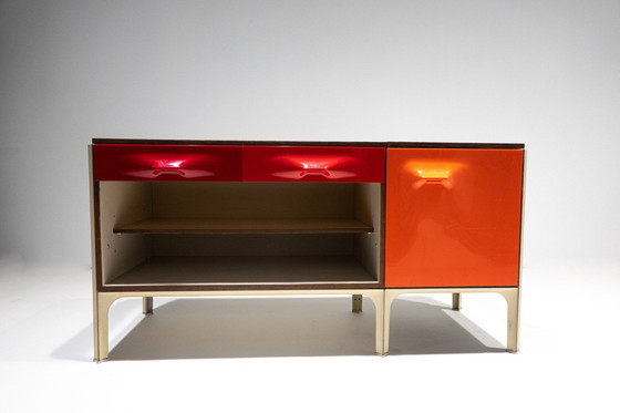 Image 1 of Mid-Century Modern Desk With Sliding Top By Raymond Loewy, 1960S