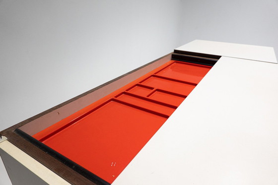 Image 1 of Mid-Century Modern Desk With Sliding Top By Raymond Loewy, 1960S