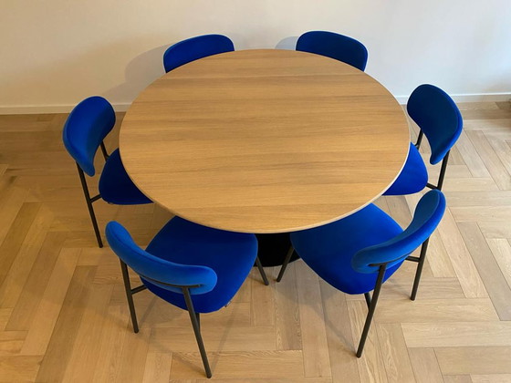 Image 1 of 6x Artifort Aloa chairs + Clarion dining table