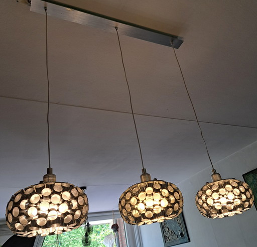 Space age pendant lamp 3 bulbs