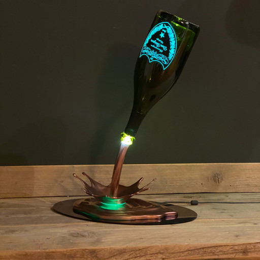 Custom Dom Pérignon Champagne lamp