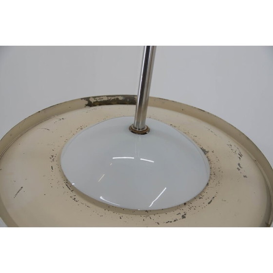 Image 1 of Lampadario Bauhaus vintage nichelato di Anyz per Ias, Cecoslovacchia, anni '30