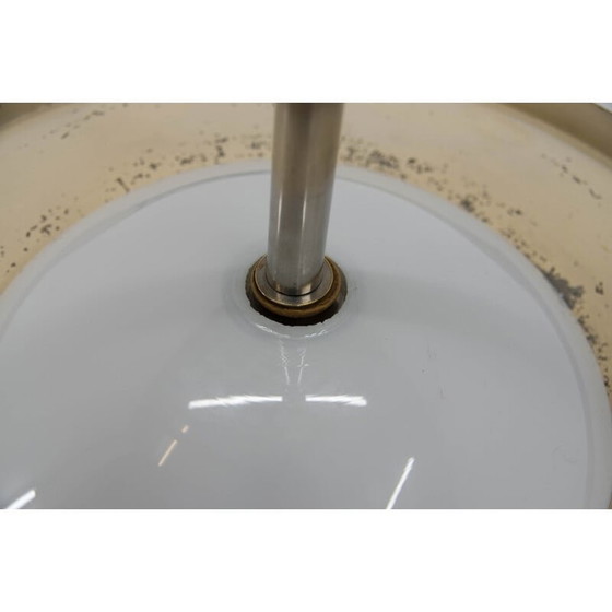 Image 1 of Lampadario Bauhaus vintage nichelato di Anyz per Ias, Cecoslovacchia, anni '30