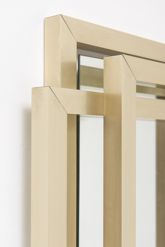 Image 1 of  Sculptural Mirror In Brass - Philippe Jean