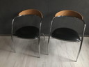 2 sedie Effezetta dal design vintage, Italia