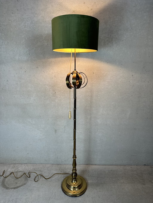 Vintage Faux Bamboo Floor Lamp