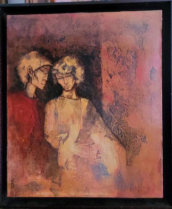 Image 1 of Oil on Canvas Signed Biaussat