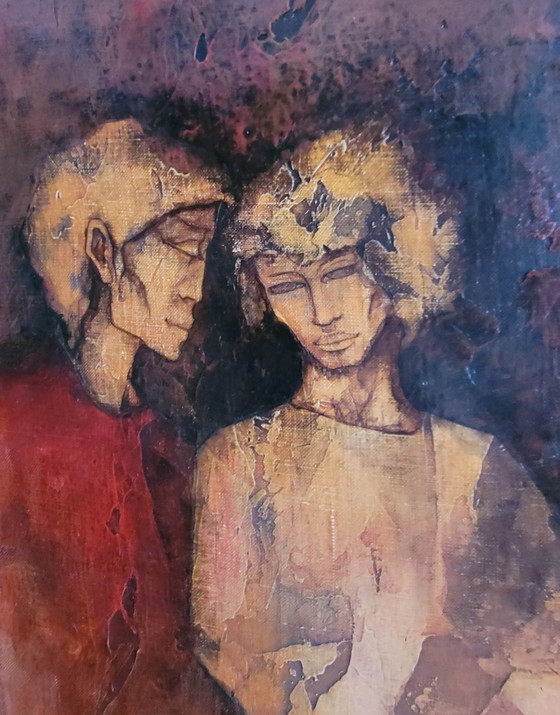 Image 1 of Oil on Canvas Signed Biaussat