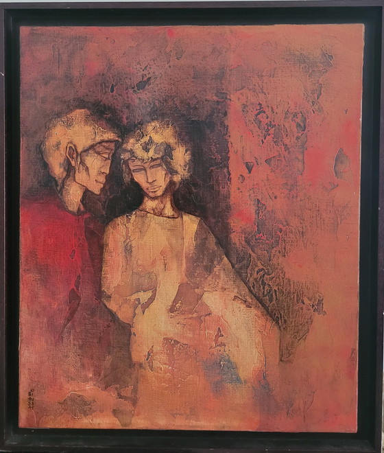 Image 1 of Oil on Canvas Signed Biaussat