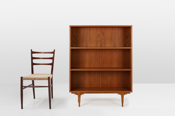 Image 1 of Vintage French Teak Bookcase With Shelves, 1960S