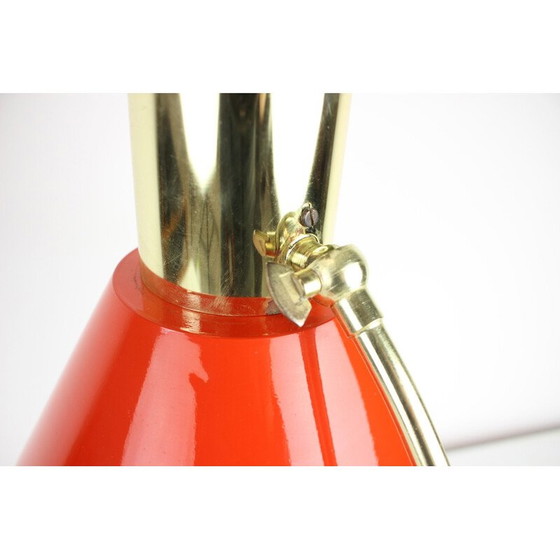 Image 1 of Mid-century metal and brass table lamp, Germany 1970s