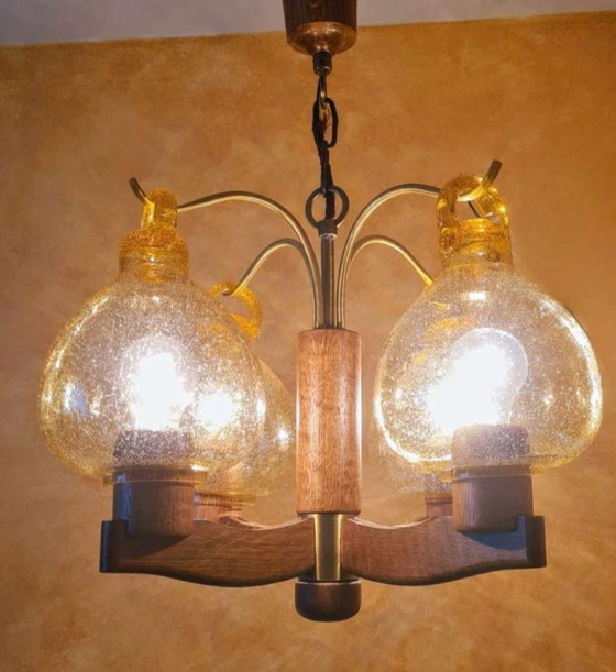 Image 1 of Vintage hanging lamp 4 flames