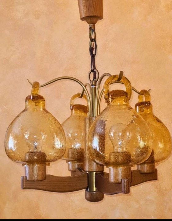 Image 1 of Vintage hanging lamp 4 flames