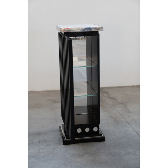 Image 1 of Coppia di vetrine vintage in vetro e marmo di Carrara, 1980