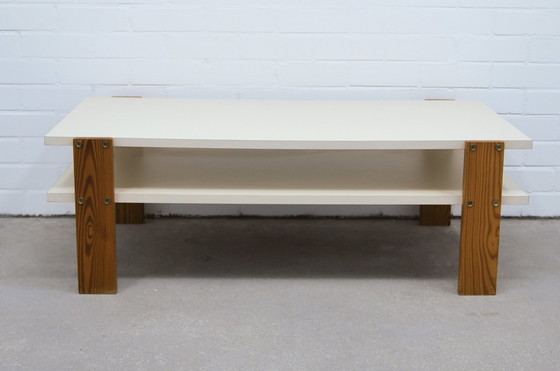 Image 1 of Table basse Formica pieds en pin