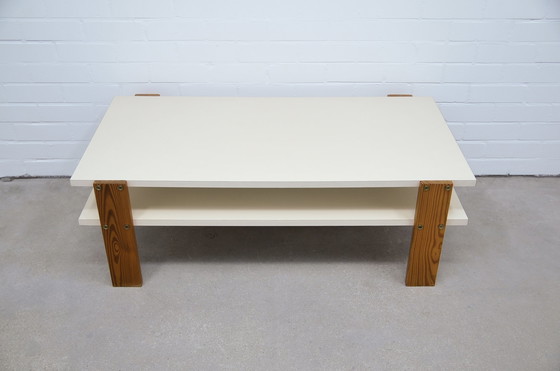 Image 1 of Table basse Formica pieds en pin