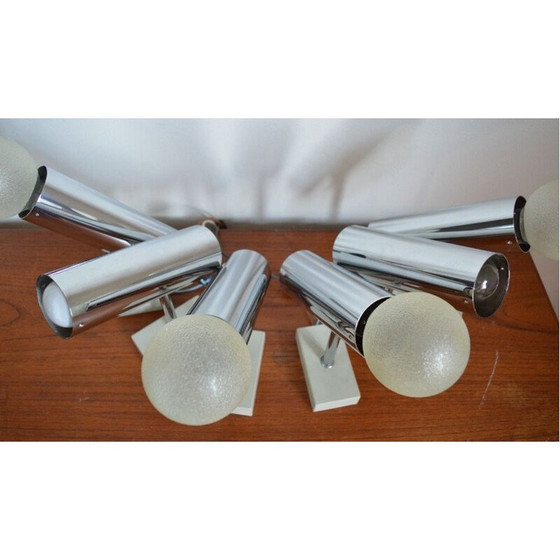 Image 1 of Set of 6 vintage wall lamps by Motoko Ishii