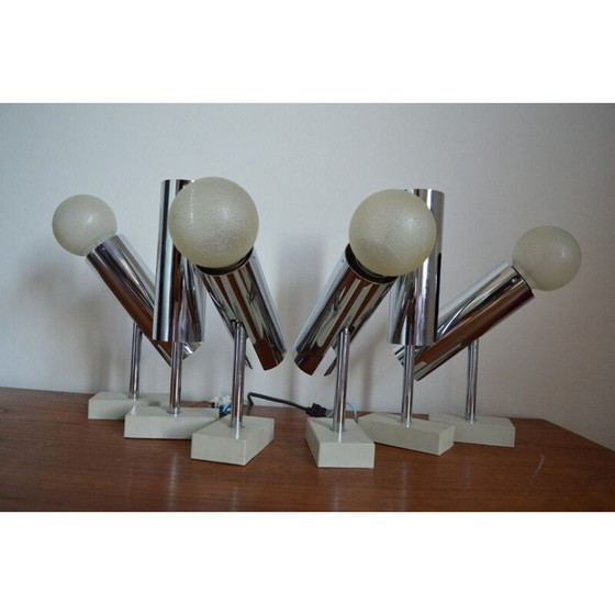 Image 1 of Set of 6 vintage wall lamps by Motoko Ishii