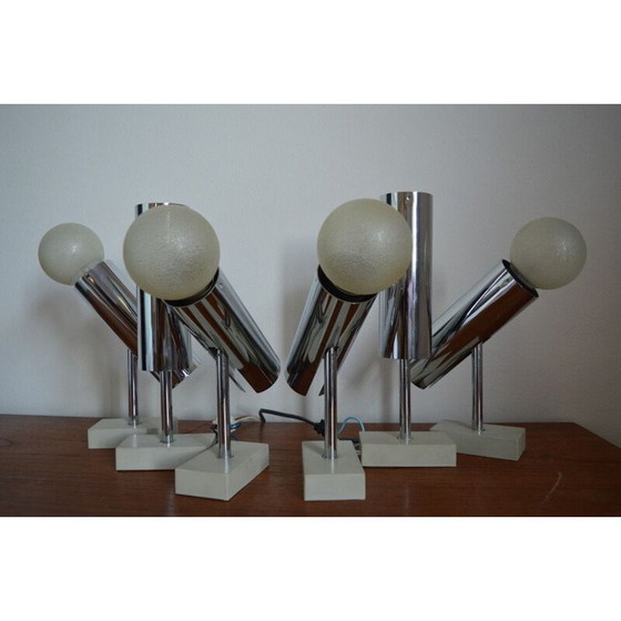 Image 1 of Set of 6 vintage wall lamps by Motoko Ishii