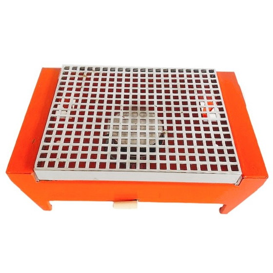 Image 1 of Piatto scaldavivande vintage Brabantia arancione anni '70