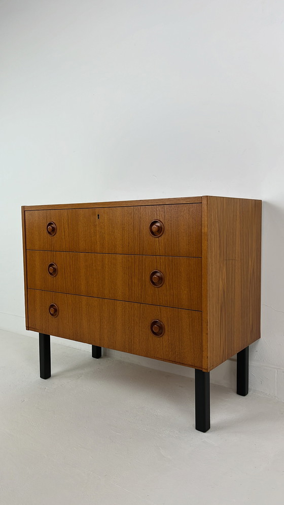 Image 1 of SMI swedish furniture industry association teak veneer chest of drawers