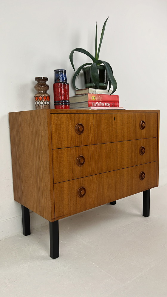 Image 1 of SMI swedish furniture industry association teak veneer chest of drawers