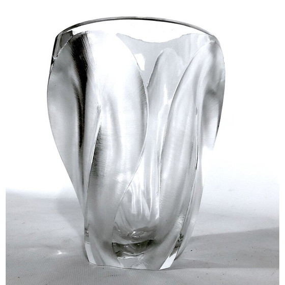 Image 1 of Vintage crystal vase by Lalique, 1960