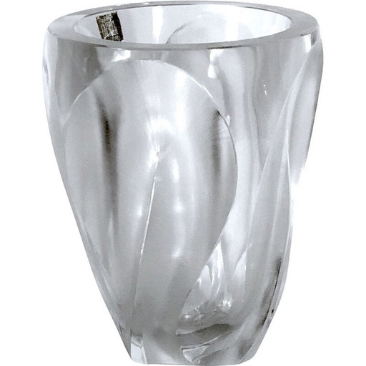 Jarrón vintage de cristal de Lalique, 1960