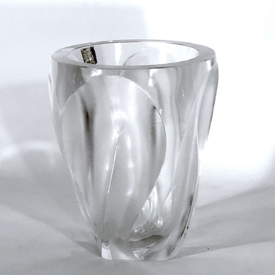 Image 1 of Vintage crystal vase by Lalique, 1960