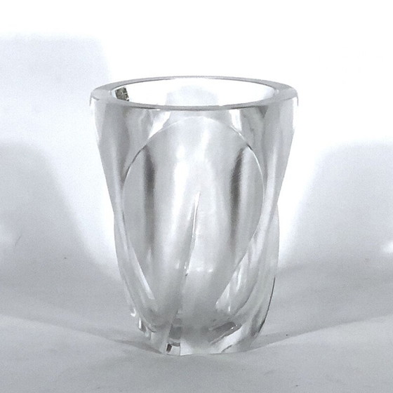 Image 1 of Vintage crystal vase by Lalique, 1960